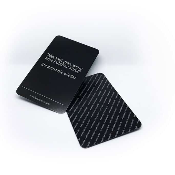 Take It Serious - Flachwitze Edition Karten