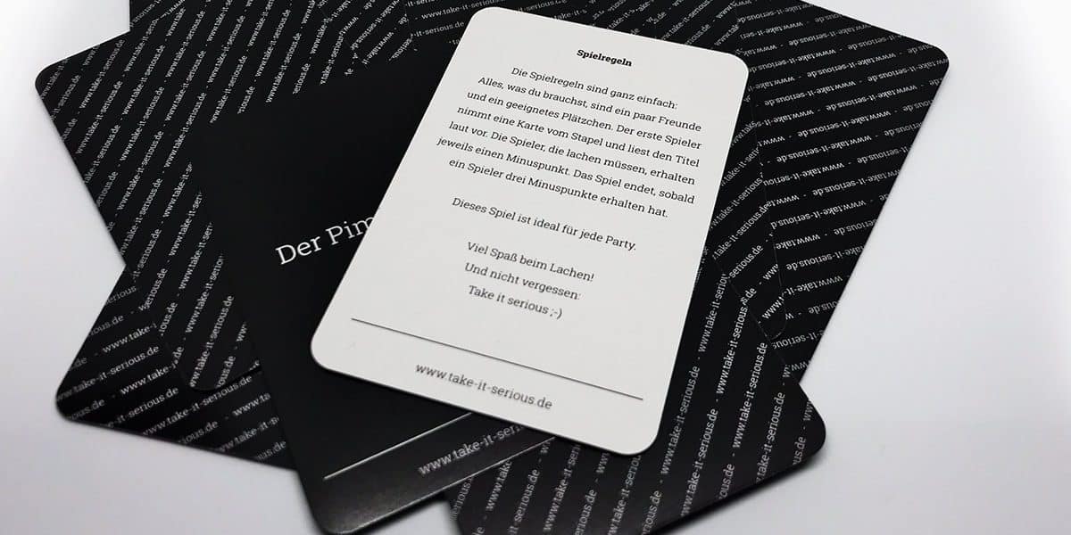 Take It Serious Porno-Edition Spielregeln Die Spielregeln unserer Pornoedition