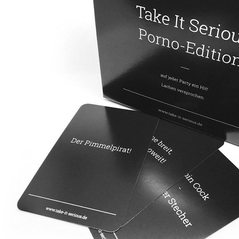 Take It Serious Porno-Edition: Box und Karten