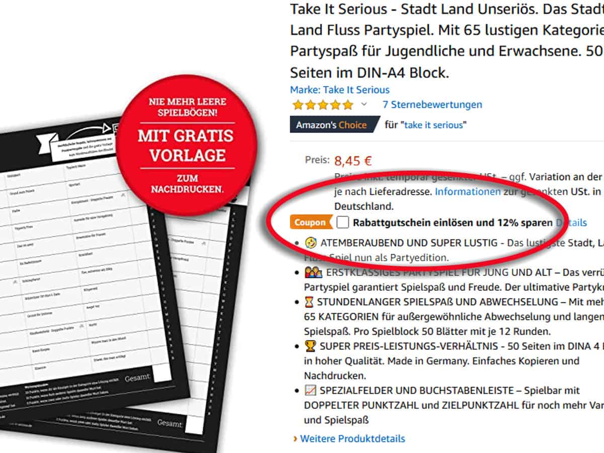 12 Prozent sparen Amazon Rabattgutschein 12%