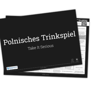 Take It Serious Spieleblock Polnisches Trinkspiel