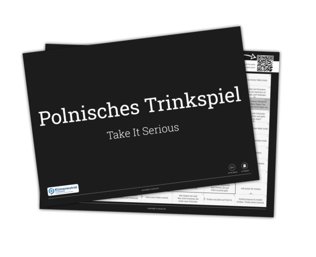 Take It Serious Spieleblock Polnisches Trinkspiel