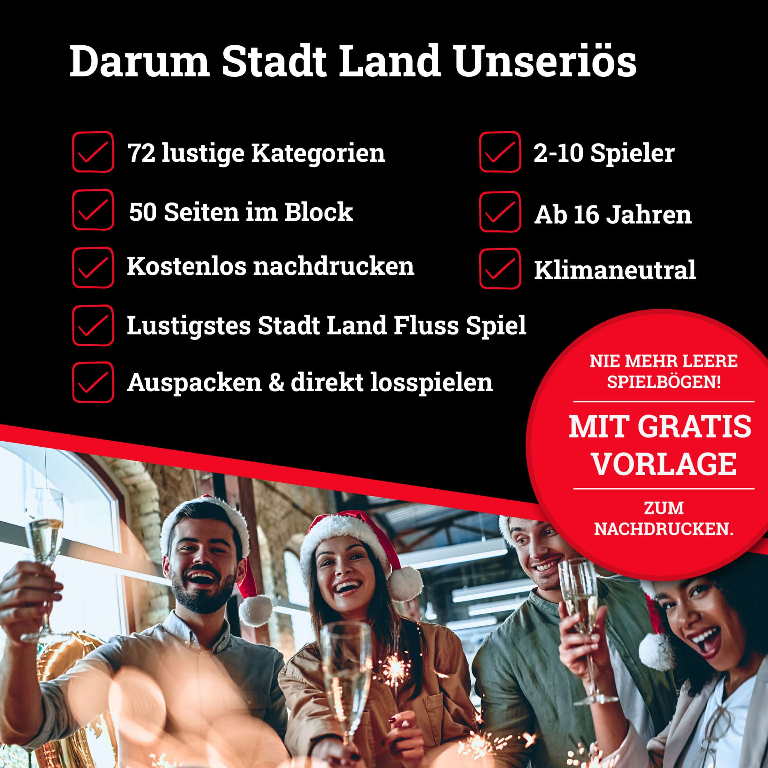 Darum Stadt Land Unseriös XMAS-Special: Alle Vorteile auf einen Blick