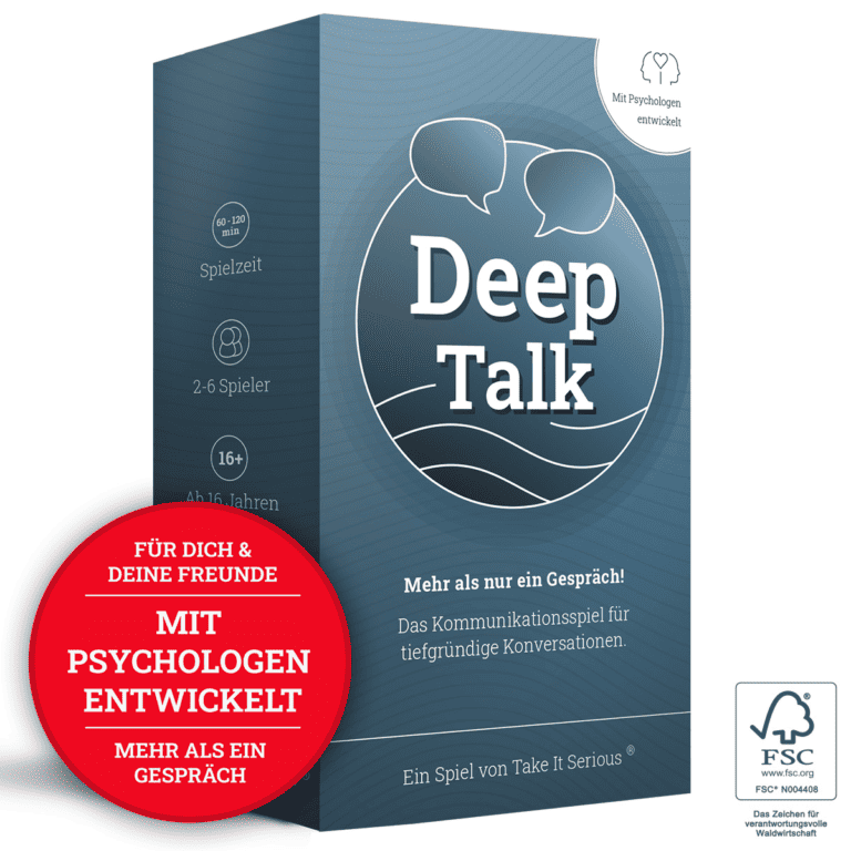 Mehr als ein Gespräch! Dieses Versprechen geben wir dir zu unserem Kommunikationsspiel Deep Talk.