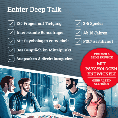 Lernt euche Mitspieler noch besser kennen! Deep Talk, der verbindet!